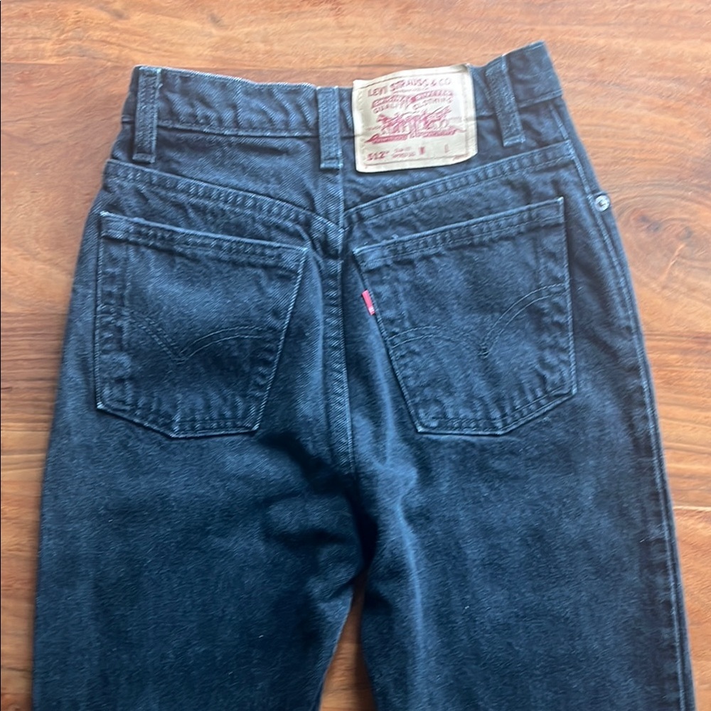 Vintage 90s Levi's Black 512 Jeans size 26 Women’s